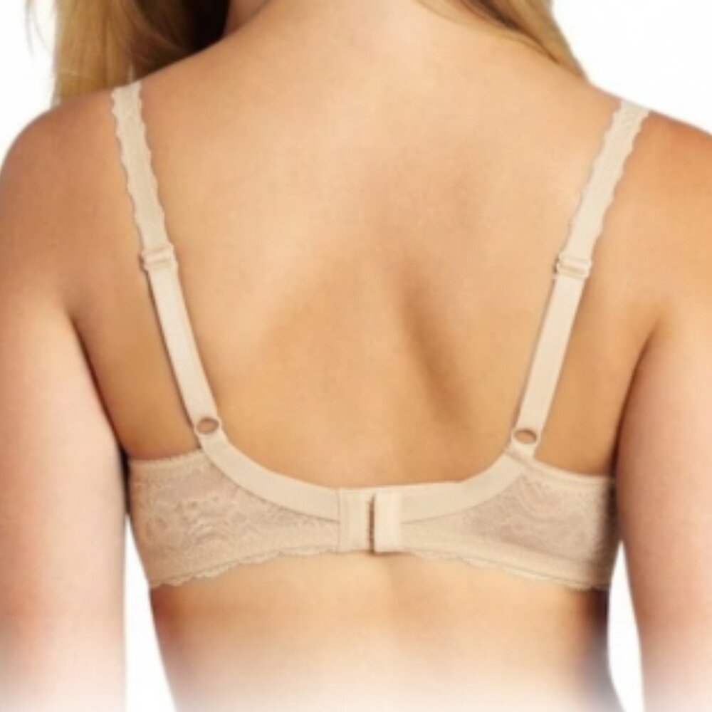 Wacoal 851155 Seduction Demi Underwire Bra Size 32G cream tan  Lace Discontinued - Picture 2 of 10